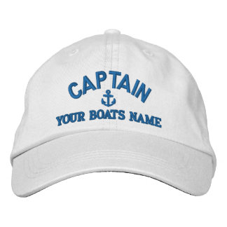Casquette Brodée Capitaines de voile personnalisés