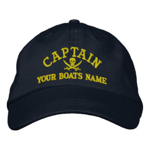 Casquette Brodée Capitaines de voile pirates personnalisés