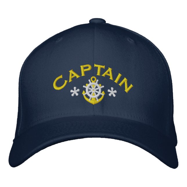 Casquette Brodée Capitaines nautiques (Devant)