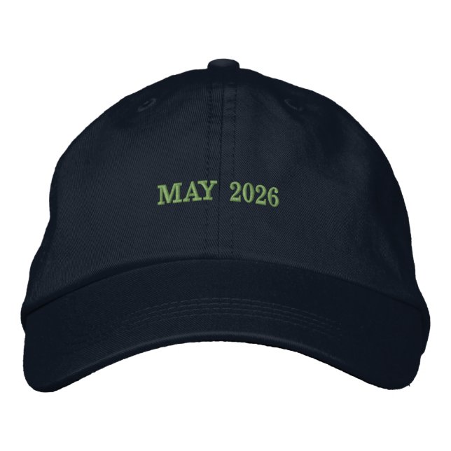 Casquette Brodée Capture the Significance of MAY 2026 Navy Color (Devant)