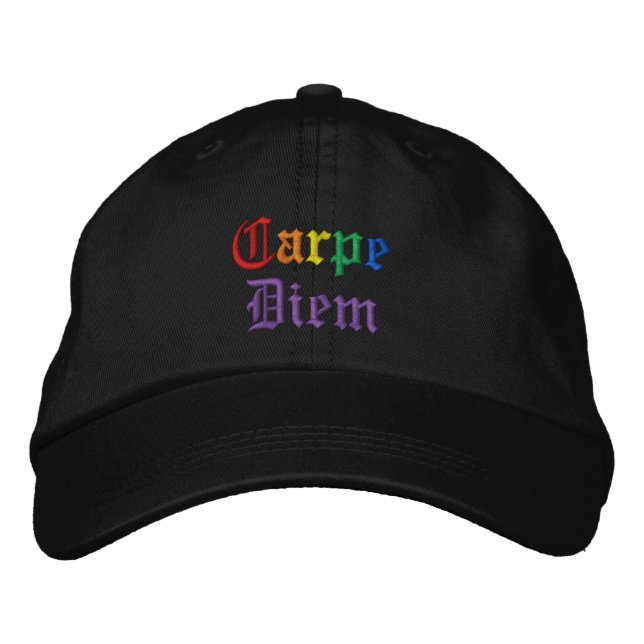 Casquette Brodée Carpe Diem - Pride (Devant)