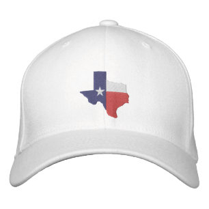 Casquette Brodée Carte du drapeau du Texas