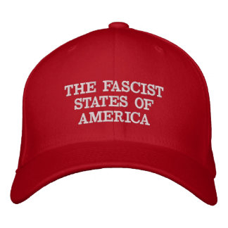 Casquette Brodée "Casquette d'atout" rouge fasciste des Etats-Unis