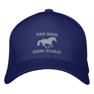 Casquette Brodée Cavalier de cheval ou propriétaires stables