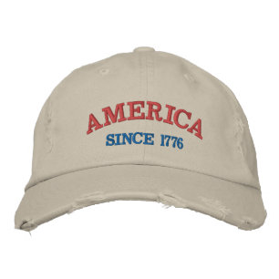 Casquette Brodée Célébration de 250 ans d'Amérique depuis 1776 Patr