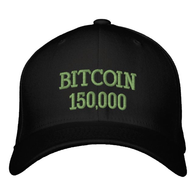 Casquette Brodée Célébration de Bitcoin à 150000 (Devant)