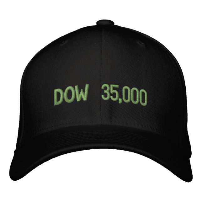 Casquette Brodée Célébration du marché Stock Dow 35000 (Devant)
