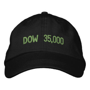 Casquette Brodée Célébration du marché Stock Dow 35000