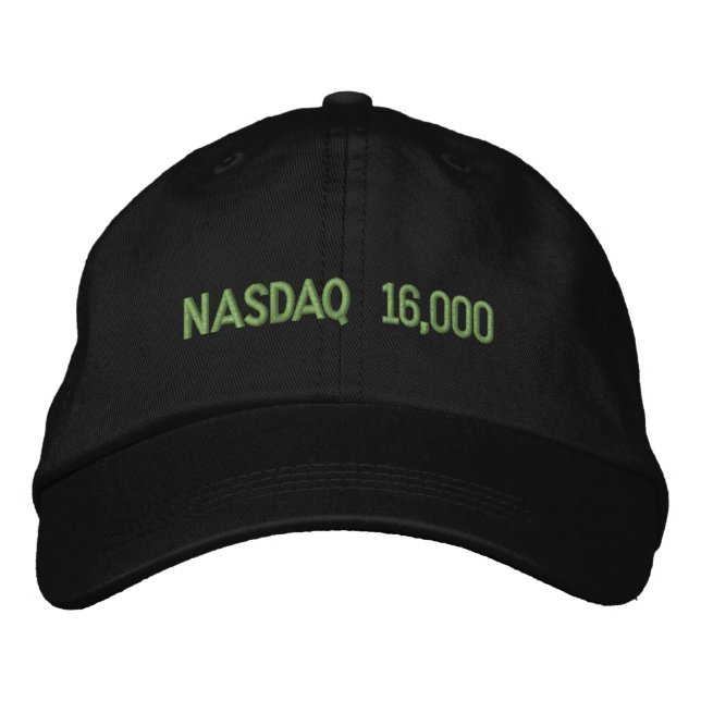 Casquette Brodée Célébration du marché Stock NASDAQ 16000 (Devant)