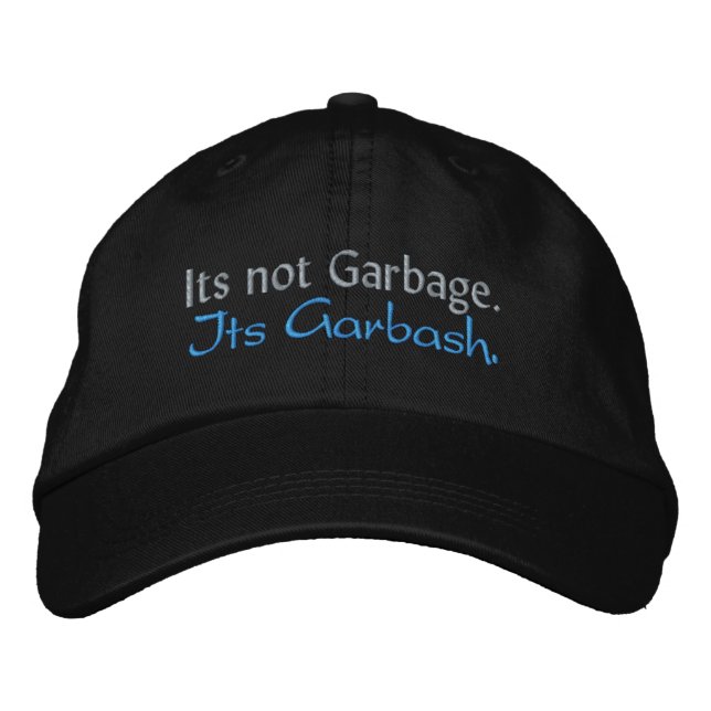 Casquette Brodée C'est pas des ordures. C'est du Garbash. (Devant)
