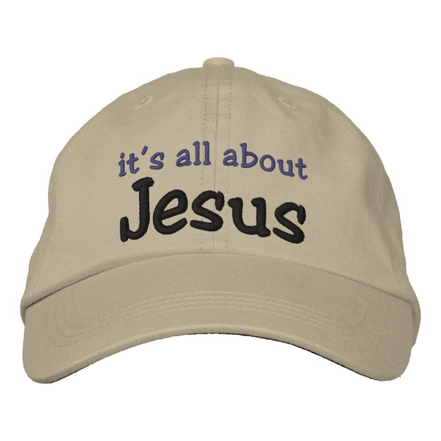 Casquette Brodée C'est tout sur Jésus (Devant)