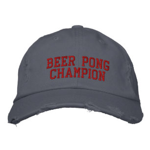 Casquette Brodée Champion de Beer Pong