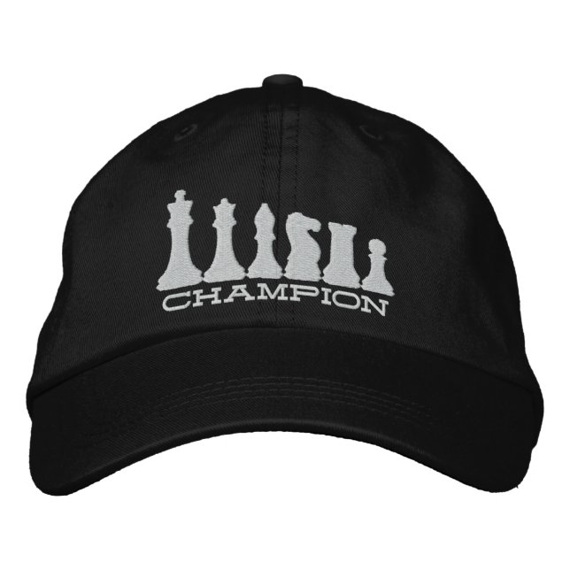 Casquette Brodée Champion d'échecs (Devant)