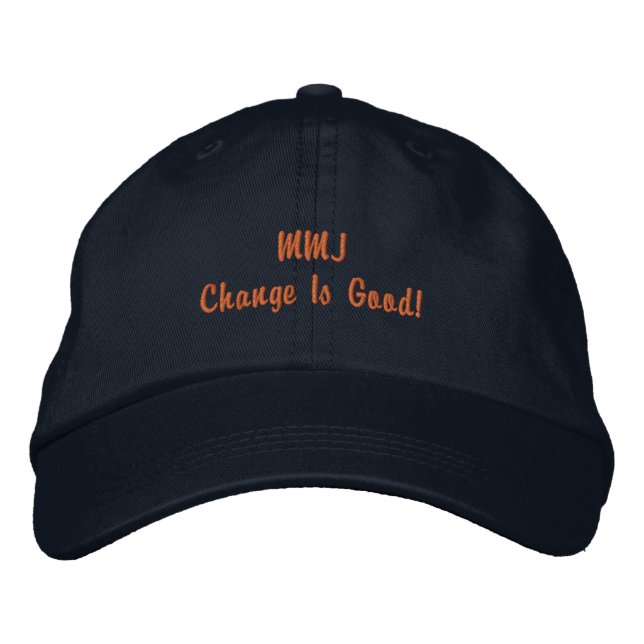 Casquette Brodée Changer avec les temps - MMJ (Devant)