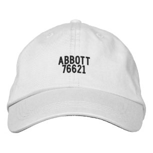 Casquette Brodée Chapeau Abbott TEXAS