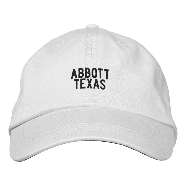 Casquette Brodée Chapeau Abbott TEXAS (Devant)