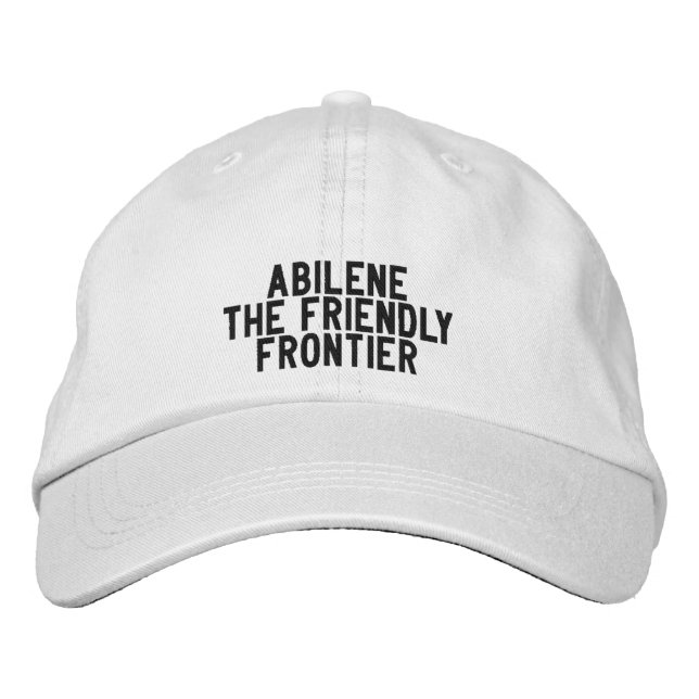 Casquette Brodée Chapeau Abilene TEXAS (Devant)