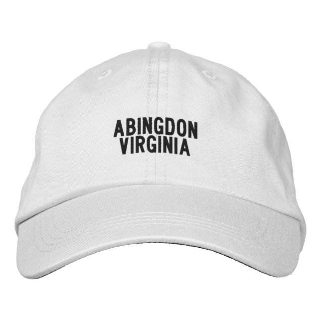 Casquette Brodée Chapeau Abingdon Virginie (Devant)