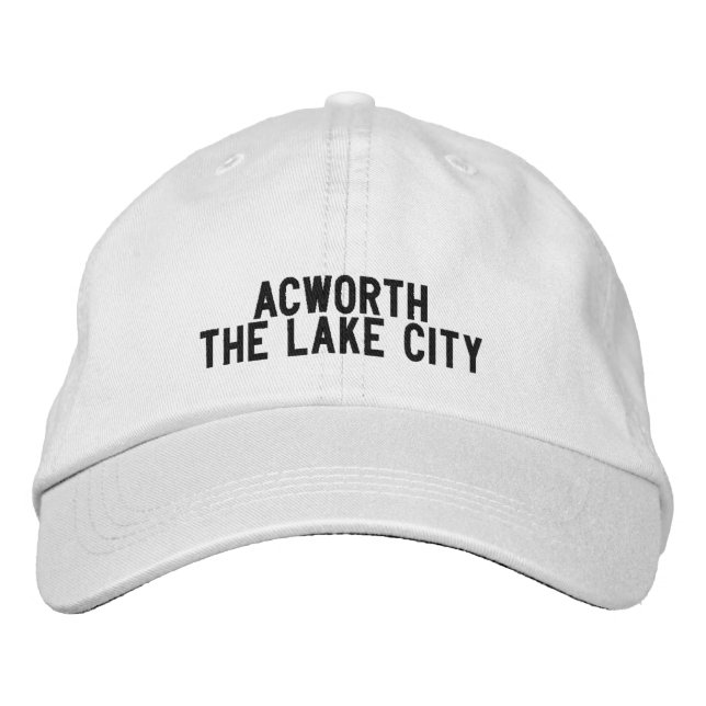 Casquette Brodée Chapeau Acworth Géorgie (Devant)