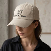 Chapeau Brodé Amoureux de Chien avec Cœur en Laiss
