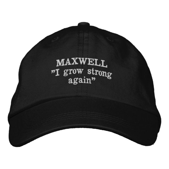 Casquette Brodée Chapeau brodé avec la devise du clan Maxwell (Devant)