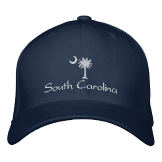 Casquette Brodée Chapeau brodé de Caroline du Sud Palmetto Moon