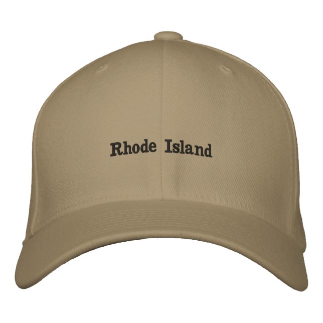 Casquette Brodée Chapeau Brodé de Rhode Island (Devant)