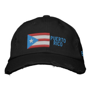 Casquette Brodée Chapeau brodé du drapeau boricua de Porto Rico