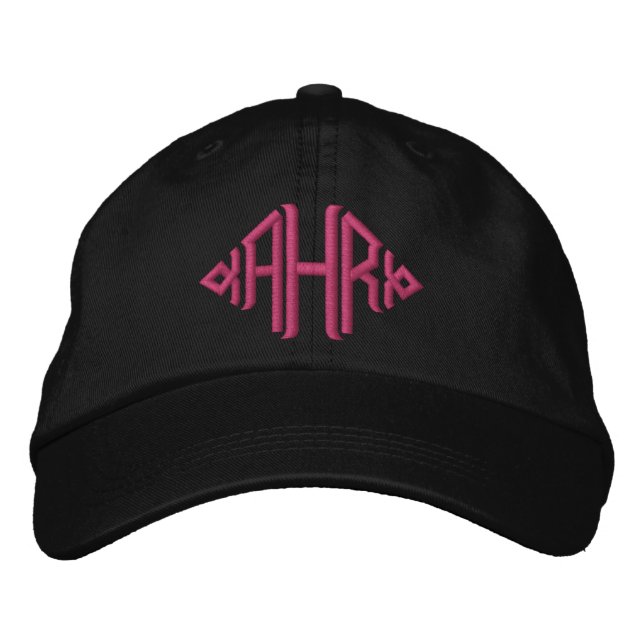 Casquette Brodée Chapeau Brodé Élégant avec Monogramme (Devant)