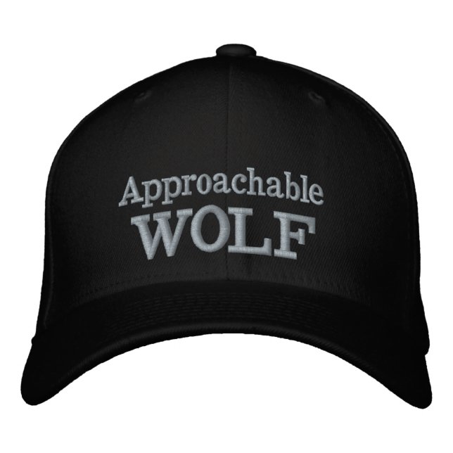 Casquette Brodée Chapeau Brodé Loup Accessible (Devant)