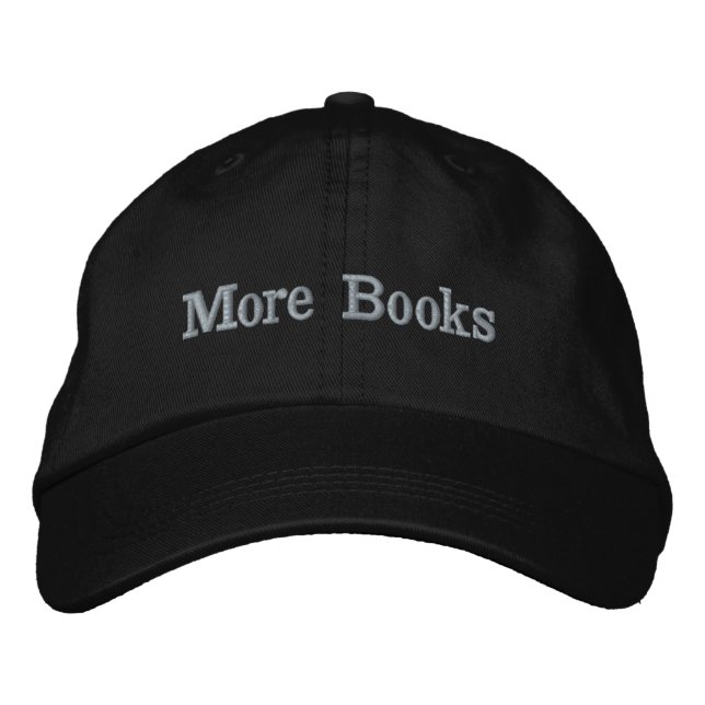 Casquette Brodée Chapeau Brodé Plus De Livres (Devant)