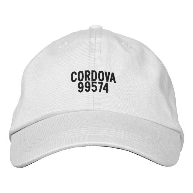 Casquette Brodée Chapeau Cordova Alaska (Devant)