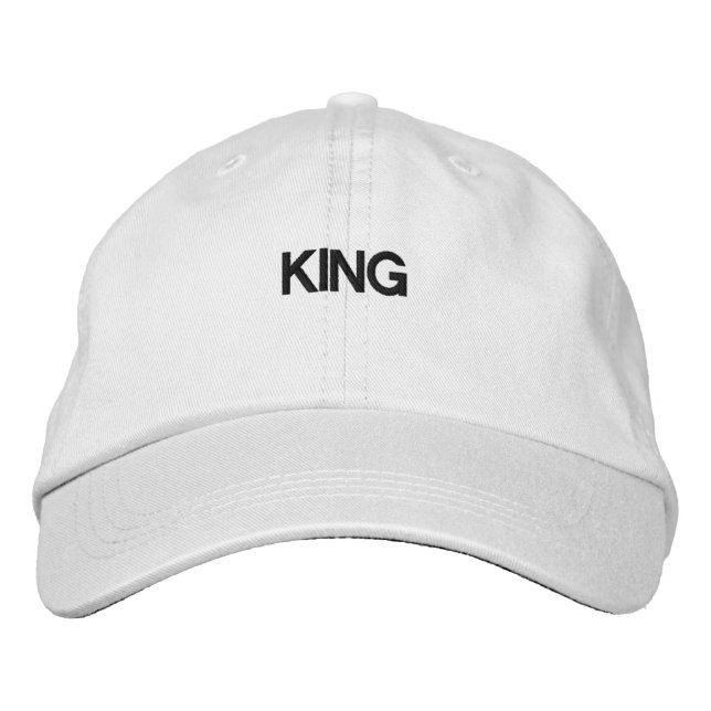 Casquette Brodée Chapeau de baseball blanc élégant brodé (Devant)