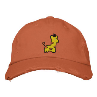 Casquette Brodée Chapeau de girafe bébé mignon