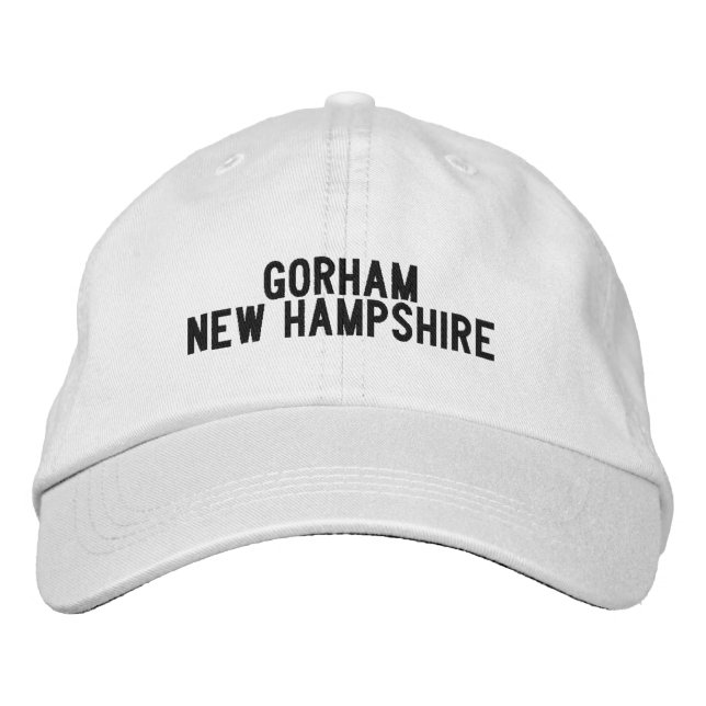 Casquette Brodée Chapeau de Gorham New Hampshire (Devant)