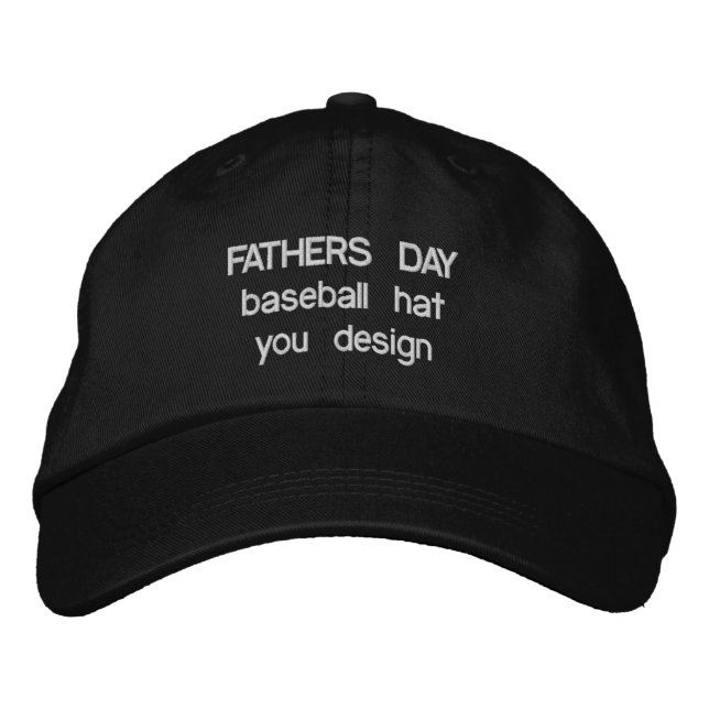 Casquette Brodée Chapeau de la Fête des Pères (Devant)