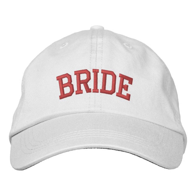 Casquette Brodée Chapeau de Mariée Prune Broderie Chapeau de Demois (Devant)