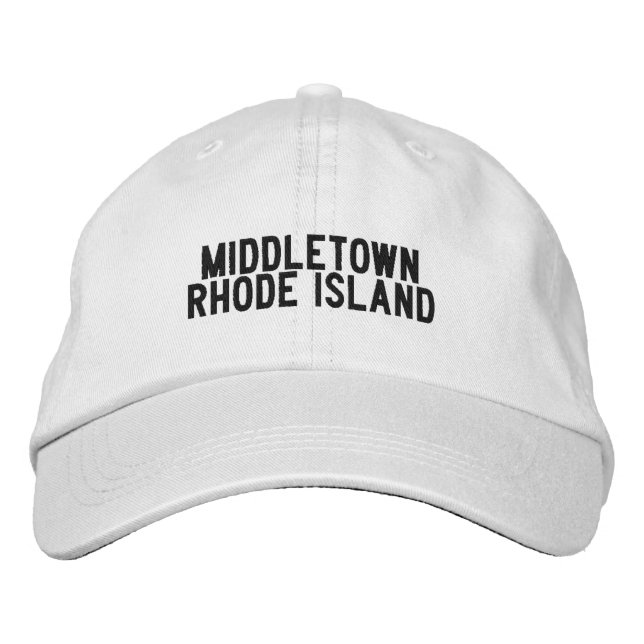 Casquette Brodée Chapeau de Middletown Rhode Island (Devant)