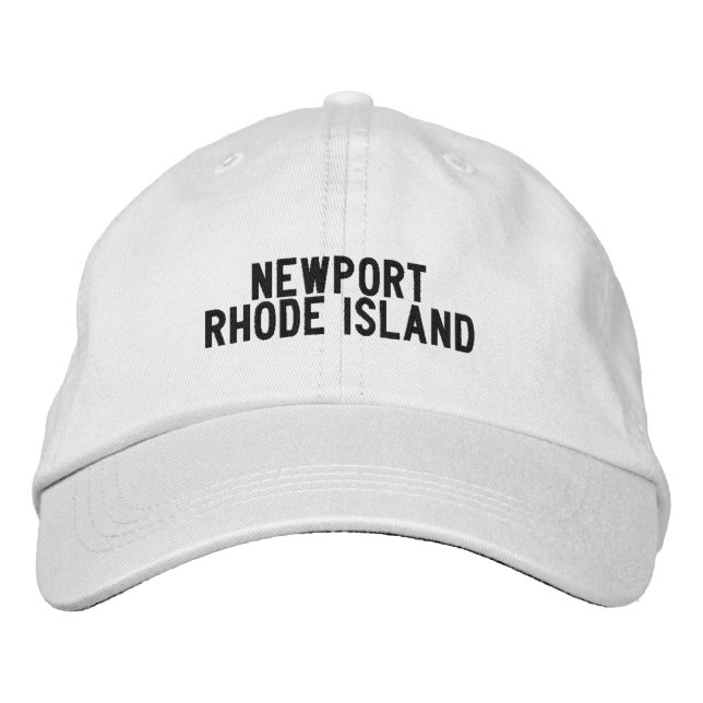 Casquette Brodée Chapeau de Newport Rhode Island (Devant)