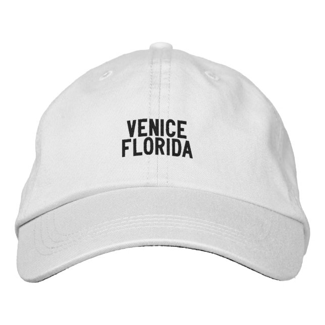 Casquette Brodée Chapeau de Venise Floride (Devant)