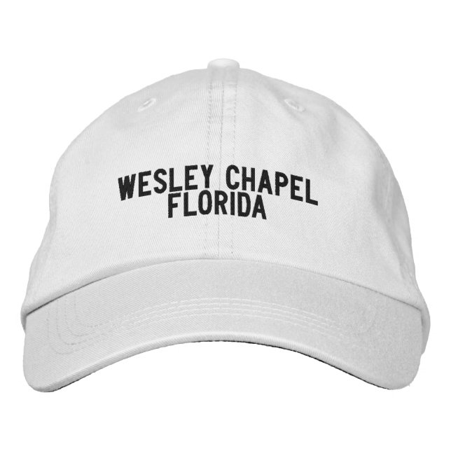 Casquette Brodée Chapeau de Wesley Chapel Floride (Devant)