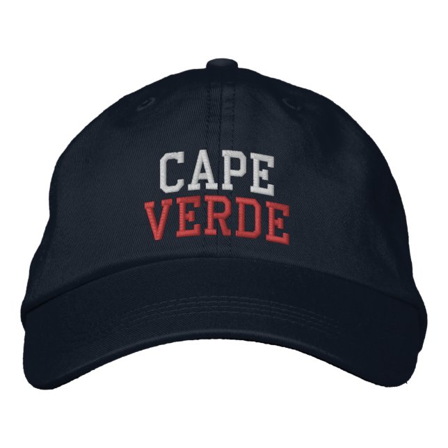 Casquette Brodée Chapeau du Cap-Vert (Devant)