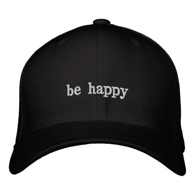 CASQUETTE BRODÉE CHAPEAU ÊTRE HEUREUX (Devant)