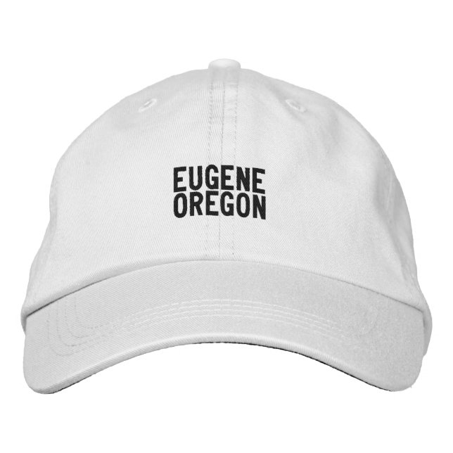 Casquette Brodée Chapeau Eugene Oregon (Devant)