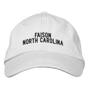 Casquette Brodée Chapeau Faison Caroline du Nord