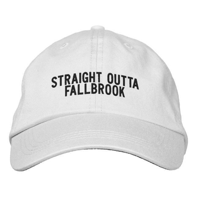 Casquette Brodée Chapeau Fallbrook Californie (Devant)