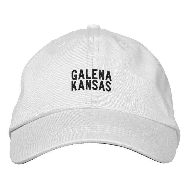 Casquette Brodée Chapeau Galena Kansas (Devant)
