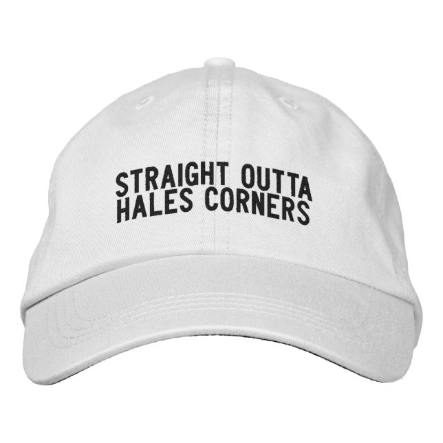 Casquette Brodée Chapeau Hales Corners Wisconsin (Devant)