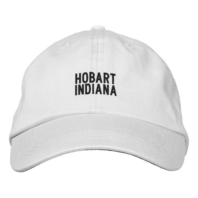 Casquette Brodée Chapeau Hobart Indiana (Devant)