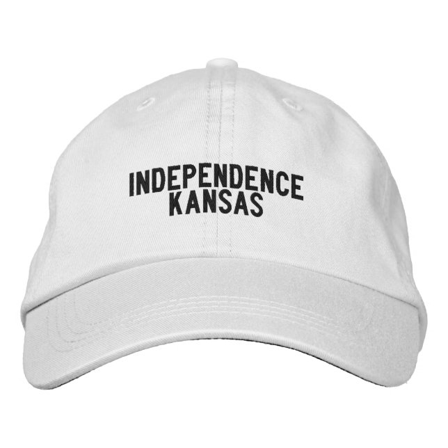 Casquette Brodée Chapeau Independence Kansas (Devant)